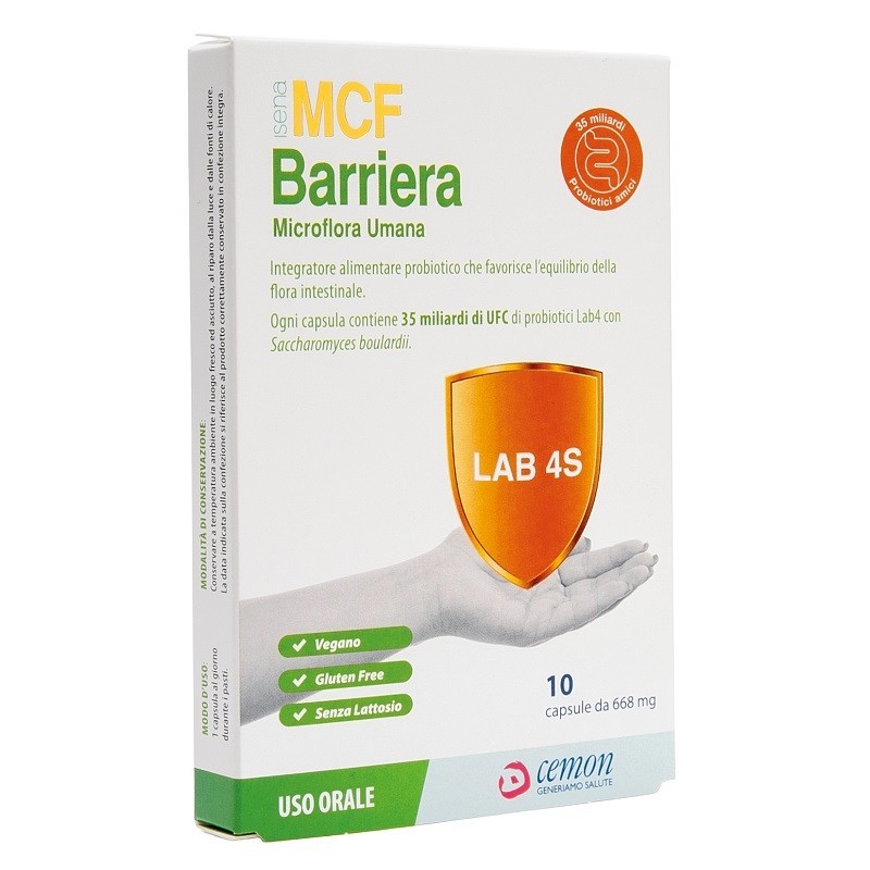 MCF BARRIERA 10 CAPSULE SENZA GLUTINE E LATTOSIO