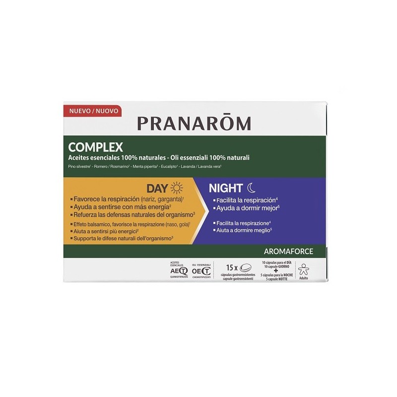 PRANAROM AROMAFORCE COMPLEX DAY&NIGHT 15 CAPSULE