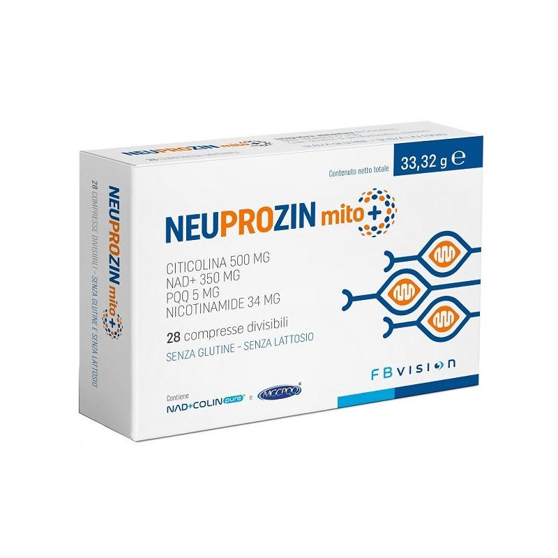 NEUPROZIN MITO + 28 COMPRESSE DIVISIBILI SENZA GLUTINE E LATTOSIO CON NAD+COLIN PURE E MGCPQQ