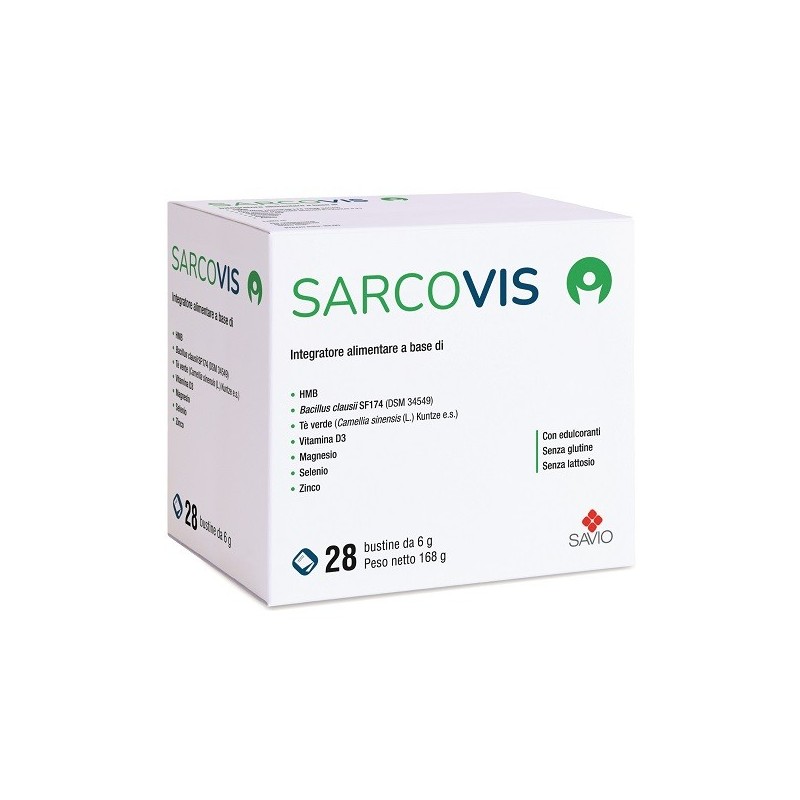 SARCOVIS 28 BUSTINE 6 G SENZA GLUTINE SENZA LATTOSIO CON EDULCORANTI