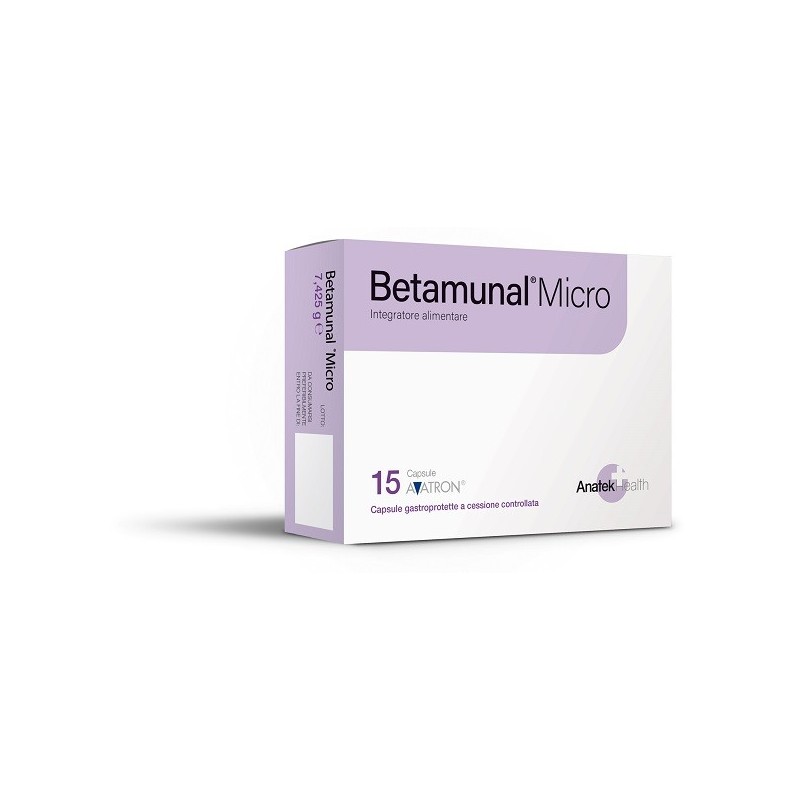 BETAMUNAL MICRO 15 CAPSULE GASTROPROTETTE A CESSIONE CONTROLLATA