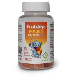FRUTDEP IMMUNO GUMMIES 30 CARAMELLE GOMMOSE GUSTO FRAGOLA SENZA GLUTINE CON EDULCORANTE