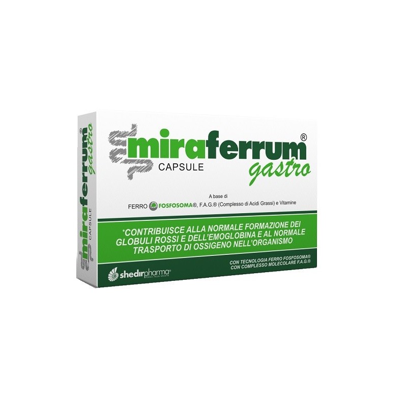 MIRAFERRUM GASTRO 30 CAPSULE SENZA GLUTINE NATURALMENTE PRIVO DI LATTOSIO