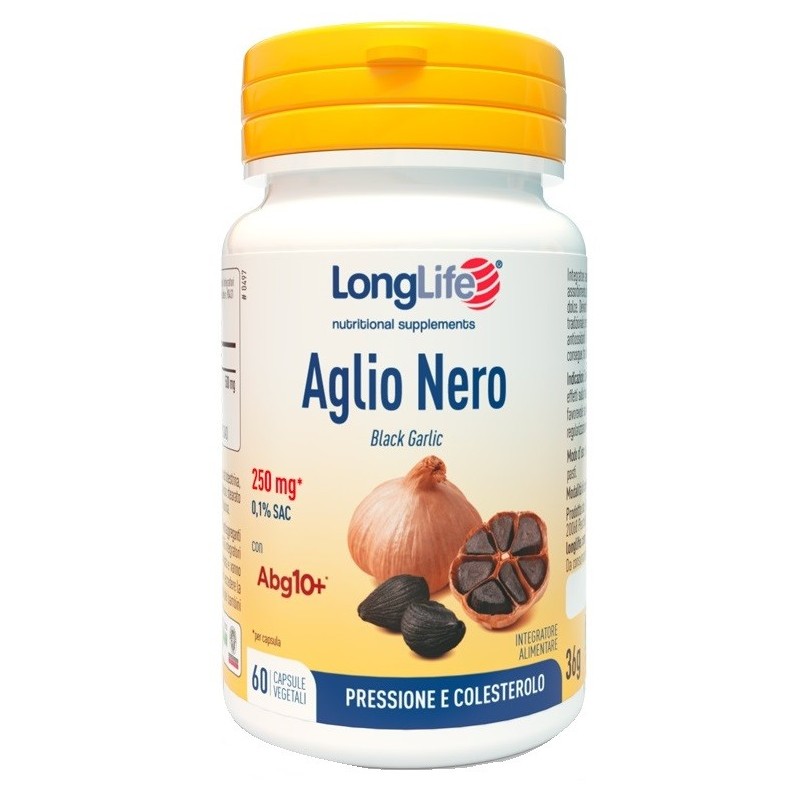LONGLIFE AGLIO NERO 0,5% SAC 60 CAPSULE VEGETALI SENZA GLUTINE