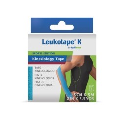 LEUKOTAPE K BY ACTIMOVE SPORTS EDITION AZZURRO CM 5X5 M