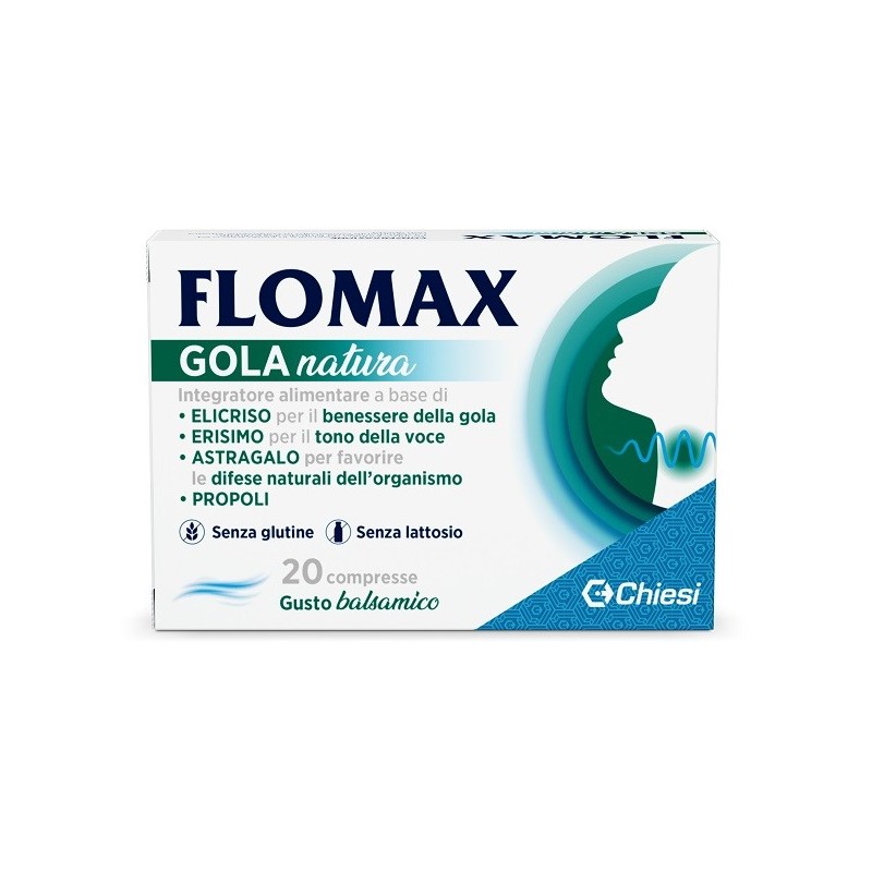 FLOMAX GOLA NATURA BALSAMICO 20 COMPRESSE CON EDULCORANTI SENZA GLUTINE E LATTOSIO