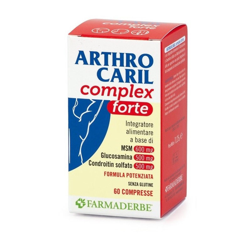ARTHROCARIL COMPLEX FORTE 60 COMPRESSE FORMULA POTENZIATA SENZA GLUTINE