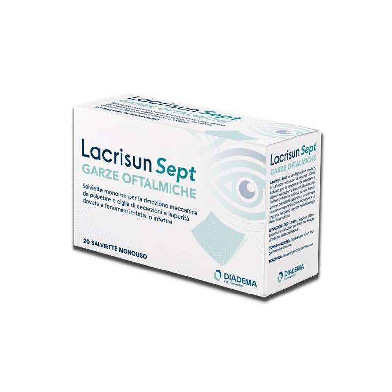 LACRISUN SEPT GARZE OFTALMICHE 20 SALVIETTE MONOUSO
