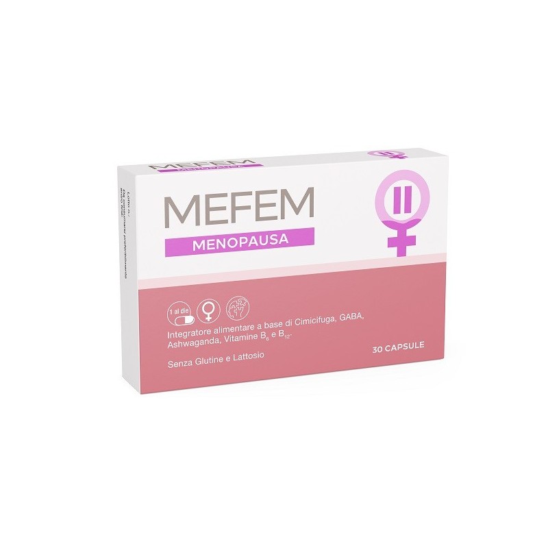 MEFEM MENOPAUSA 30 CAPSULE SENZA GLUTINE E SENZA LATTOSIO