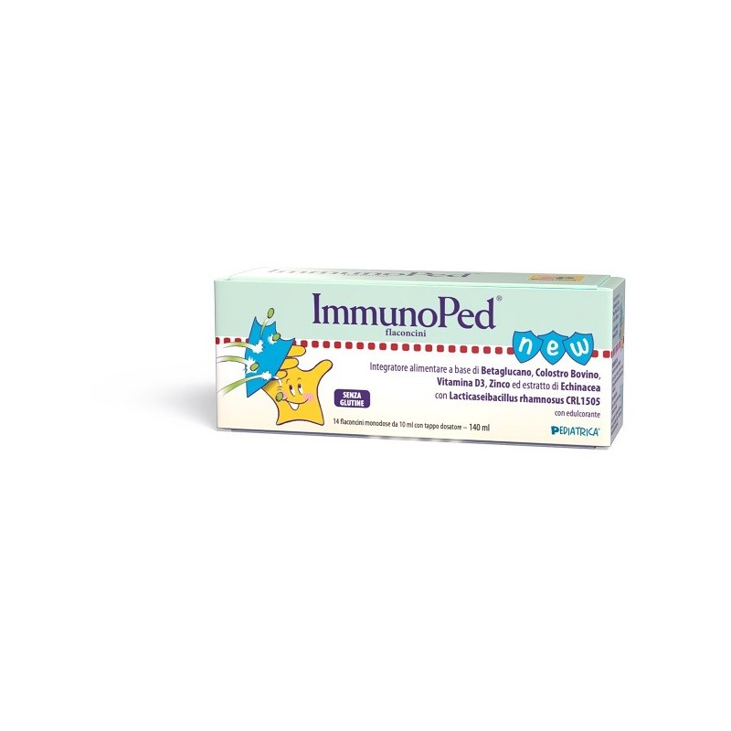 IMMUNOPED FLACONCINI 14 FLACONCINI MONODOSE DA 10 ML CON EDULCORANTE SENZA GLUTINE