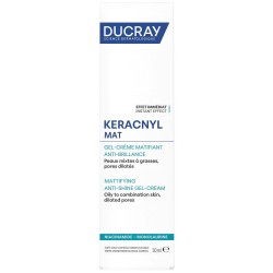 KERACNYL MAT GEL CREMA OPACIZZANTE EFFETTO ANTI-LUCIDO PELLE MISTA-GRASSA PORI DILATATI 30 ML