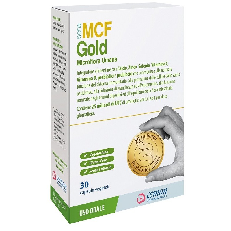 MCF GOLD 30 CAPSULE VEGETALI SENZA GLUTINE SENZA LATTOSIO MCF GOLD 30 CAPSULE VEGETALI SENZA GLUTINE SENZA LATTOSIO