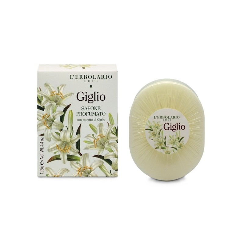 GIGLIO SAPONE PROFUMATO 125 G CON FIORE IN RILIEVO EDIZIONE LIMITATA