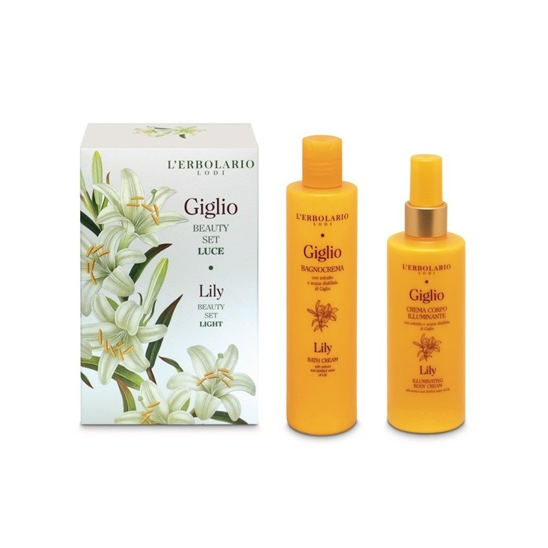 GIGLIO BEAUTY SET LUCE 1 BAGNOCREMA 250 G + 1 CREMA CORPO ILLUMINANTE 196 G