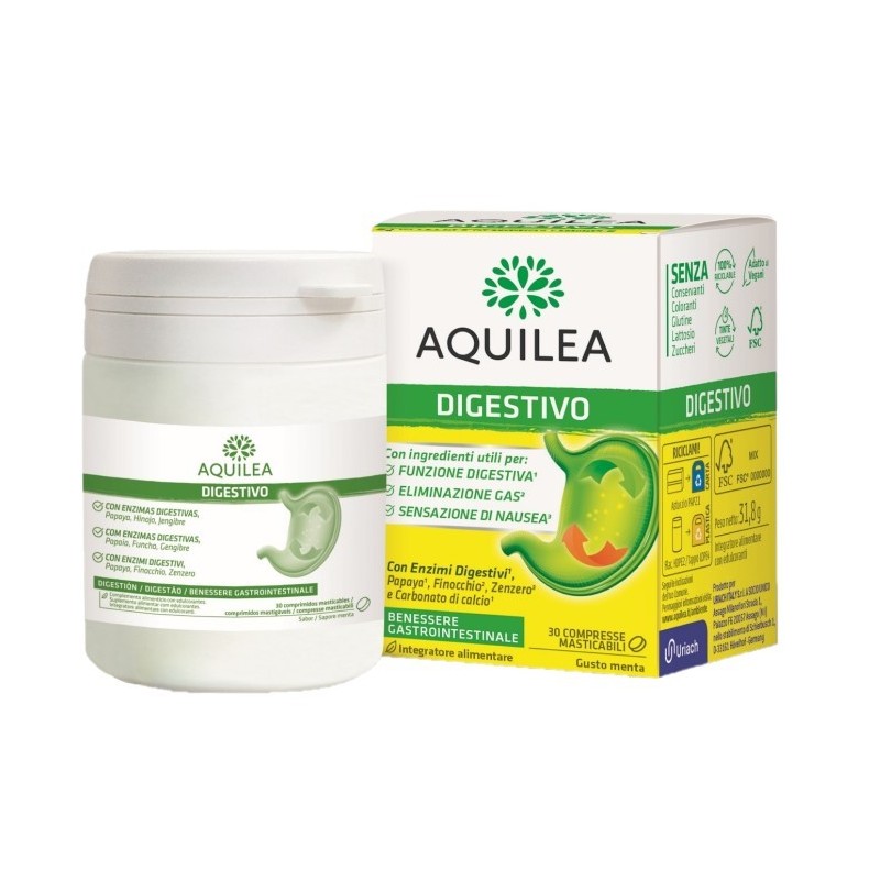 AQUILEA DIGESTIVO 30 COMPRESSE MASTICABILI