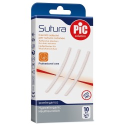 PIC SOLUTION SUTURA CEROTTI SUTURE CUTANEE 3X75 MM 10 PEZZI