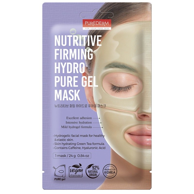 PUREDERM FOR YOUR PURE SKIN MASCHERA VISO IN HYDROGEL NUTRIENTE E RASSODANTE MONOUSO 24 G