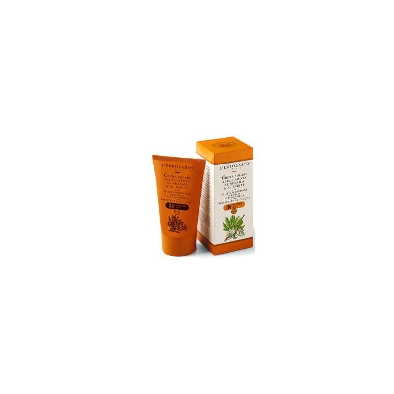CREMA SOLARE CAROTA/SESAMO/KARITE' SPF30 125 ML CREMA SOLARE CAROTA/SESAMO/KARITE' SPF30 125 ML