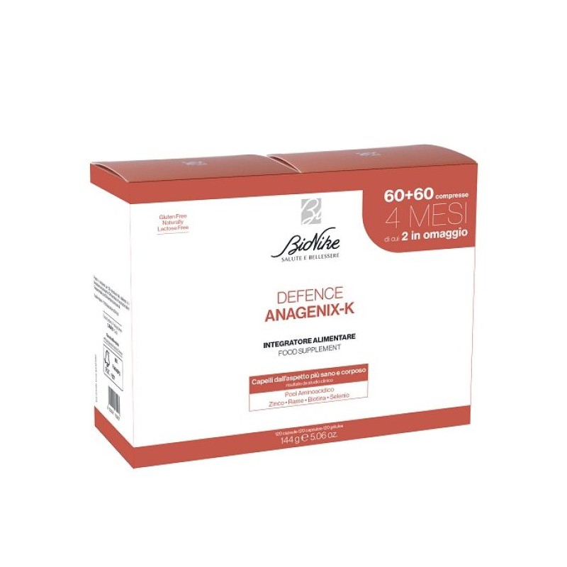 DEFENCE ANAGENIX K 60 CAPSULE 2 PEZZI SENZA GLUTINE NATURALMENTE PRIVO DI LATTOSIO DEFENCE ANAGENIX K 60 CAPSULE 2 PEZZI SENZA GLUTINE NATURALMENTE PRIVO DI LATTOSIO