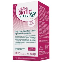 OMNI BIOTIC VIAGGI 14 STICK OROSOLUBILI CON EDULCORANTE SENZA GLUTINE E LATTOSIO