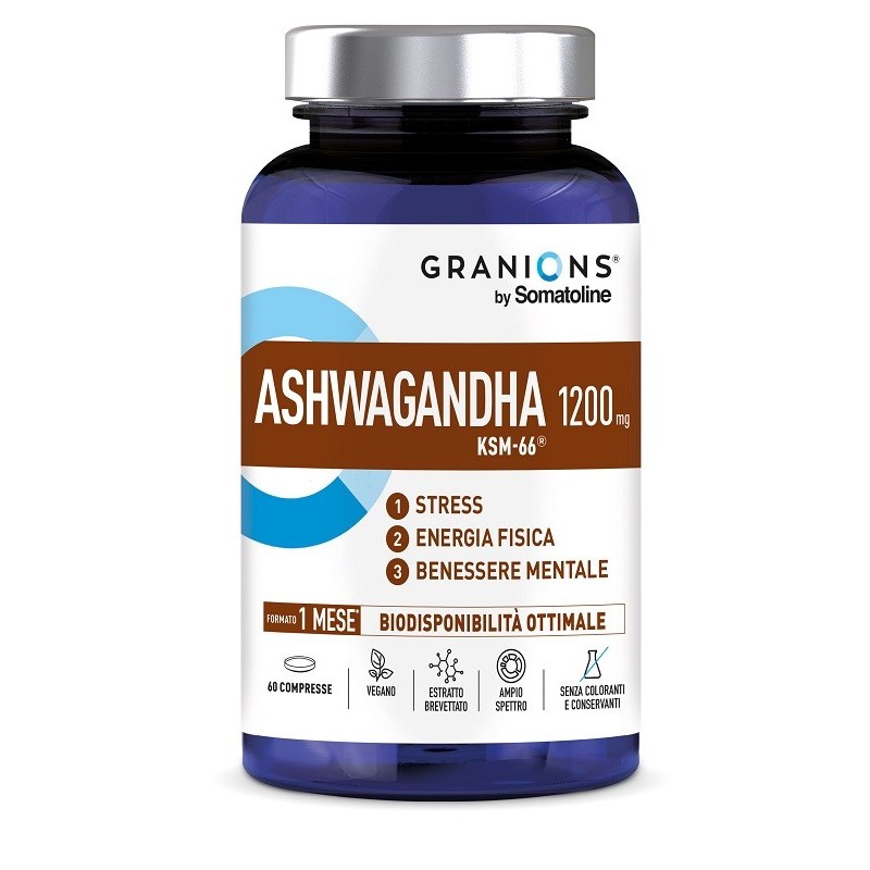 GRANIONS BY SOMATOLINE ASHWAGANDHA 1200 MG 60 COMPRESSE