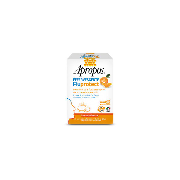 APROPOS FLUPROTECT EFFERVESCENTE C 20 COMPRESSE