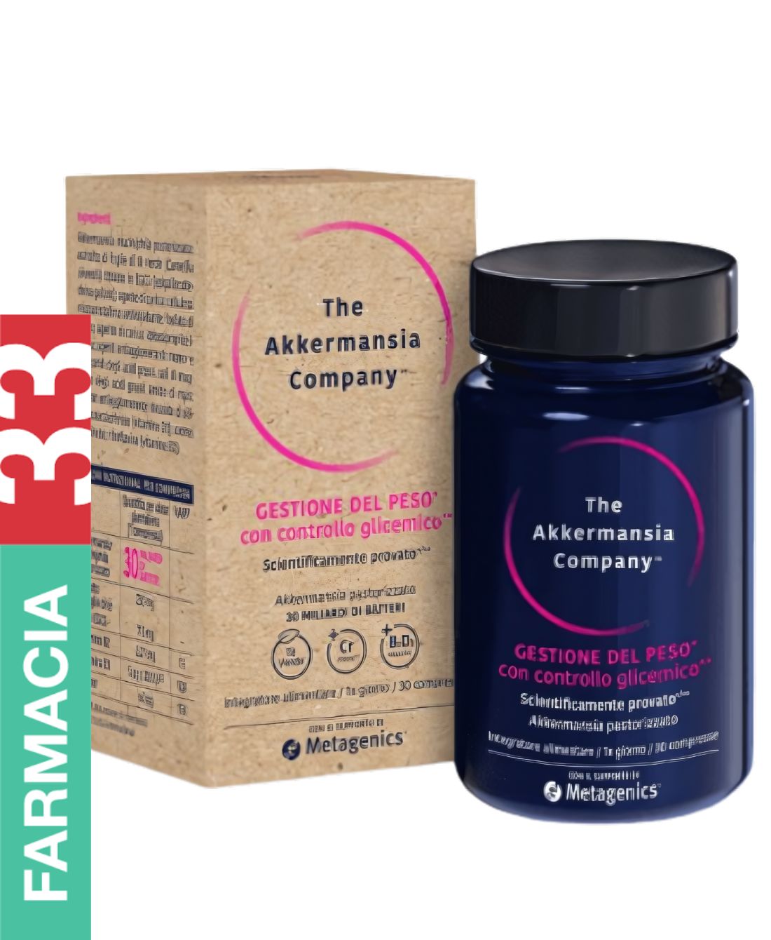 Immagine Scopri i Prodotti Metagenics Akkermansia: Controllo Glicemico e Salute Intestinale
