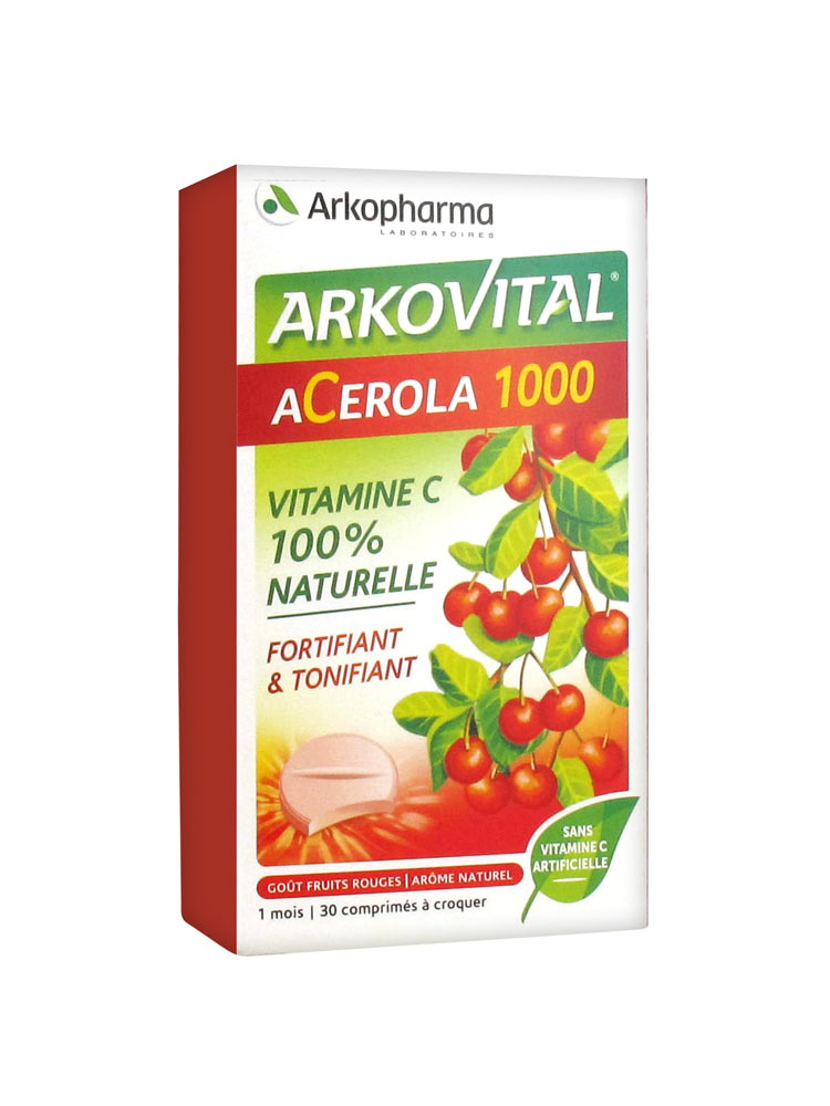 ARKOVITAL ACEROLA 1000 30 COMPRESSE MASTICABILI - FARMACIA33