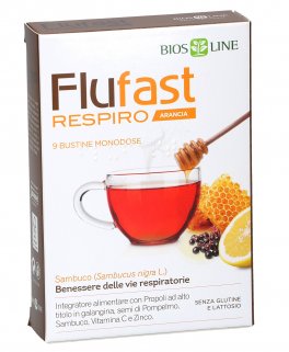 APIX PROPOLI FLUFAST RESPIRO ARANCIA 9 BUSTE BIOSLINE - FARMACIA33