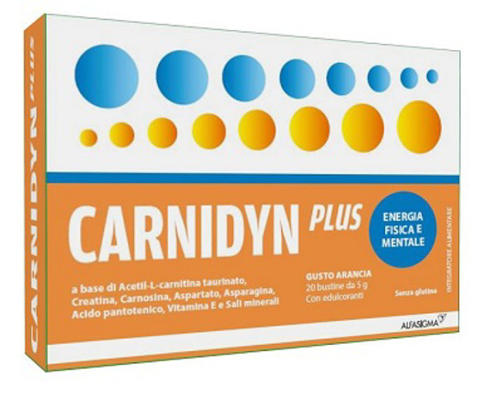 CARNIDYN PLUS 20 BUSTINE DA 5 G GUSTO ARANCIA - FARMACIA33