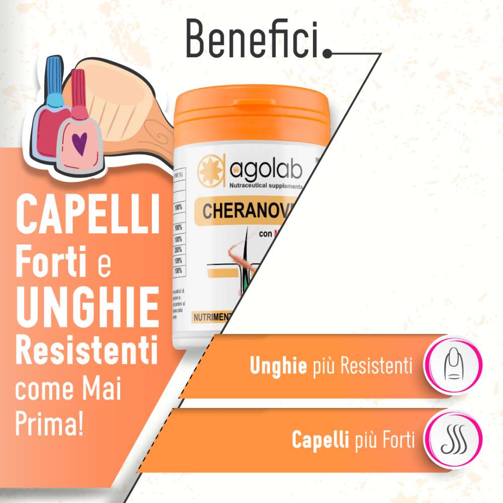 CHERANOVE 40 CAPSULE - INTEGRATORE PER CAPELLI - FARMACIA33