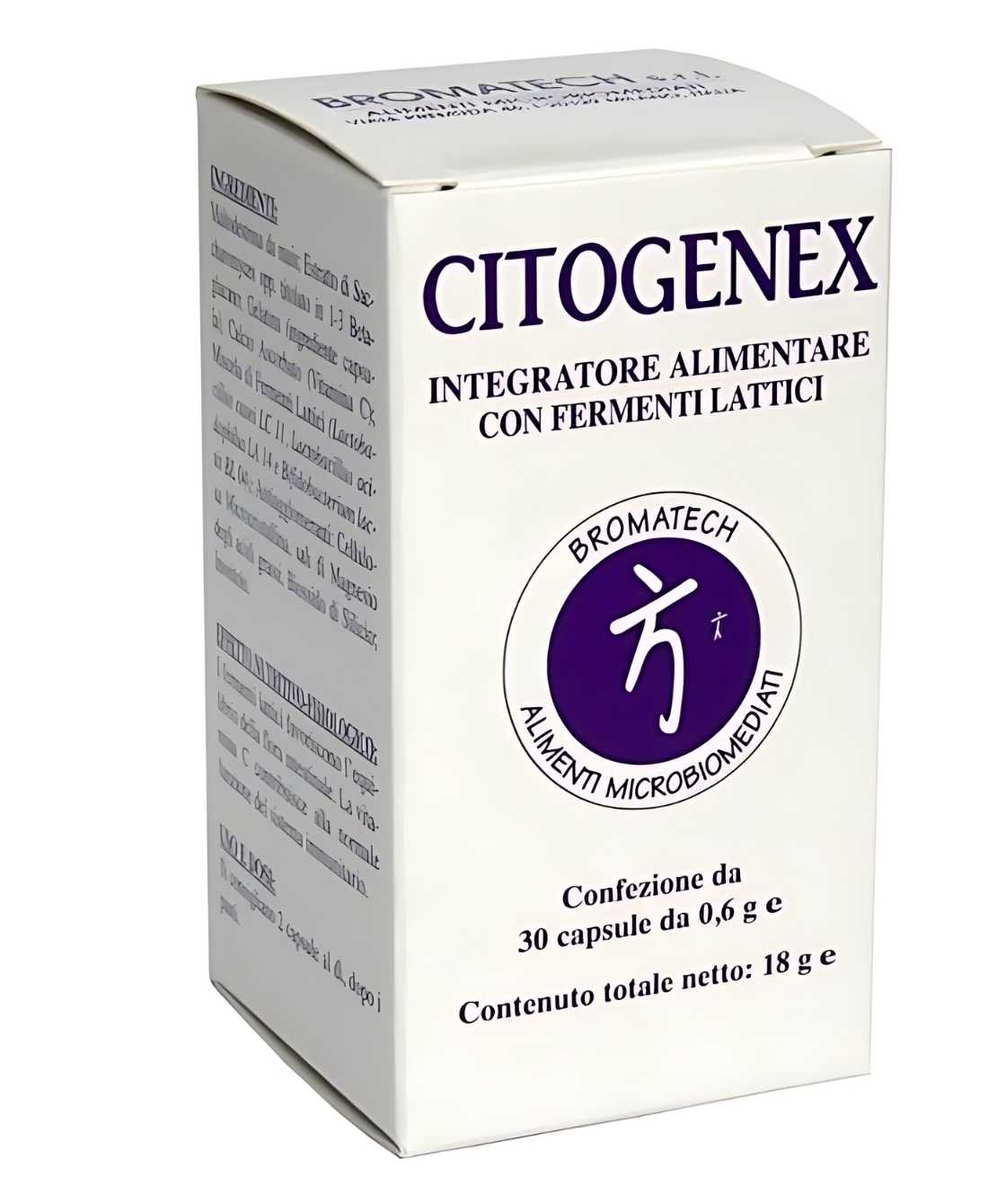 Acquista ora su Farmacia33 e favorisci la salute dell'intestino con Bromatech Citogenex - 30 Capsule