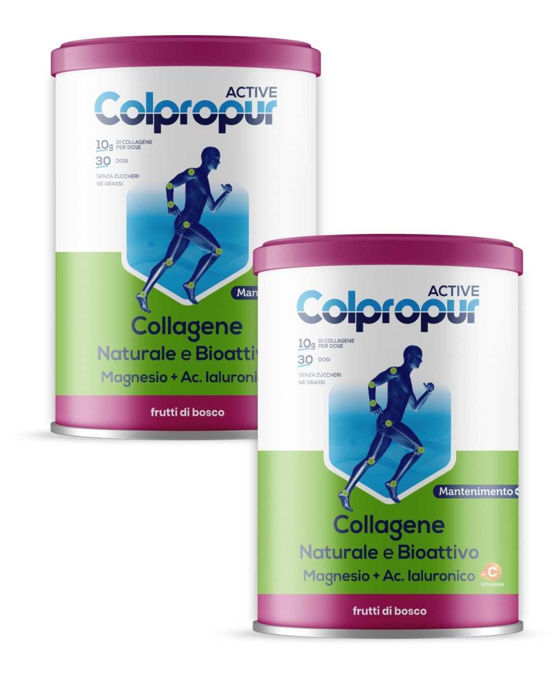 Confezione Bipack di Colpropur Active Frutti di Bosco - 345 g su Farmacia33