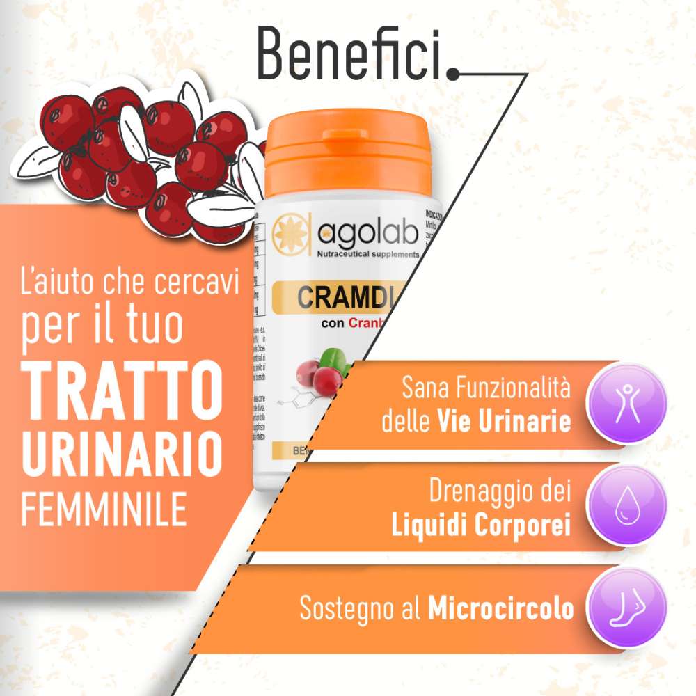 CRAMDI 20 CAPSULE - BENESSERE URINARIO - FARMACIA33