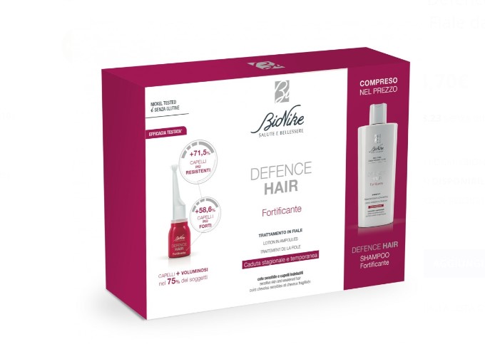 DEFENCE HAIR BIPACK RIDENSIFICANTE 21 FIALE 6 ML + SHAMPOO 200 ML - FARMACIA33