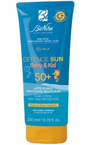 DEFENCE SUN 50+ BABY&KID LATTE FLUIDO 200 ML - FARMACIA33