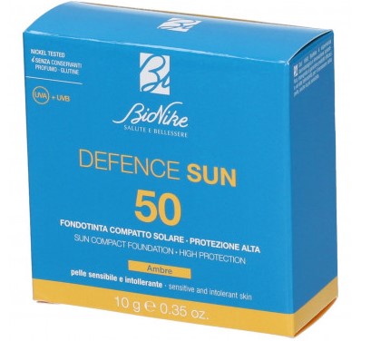 DEFENCE SUN 50 FONDOTINTA COMPATTO N1 AMBRA 10 G - FARMACIA33