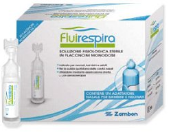 FLUIRESPIRA SOLUZIONE FISIOLOGICA STERILE 30 FLACONCINI MONODOSE DA 5ML - FARMACIA33