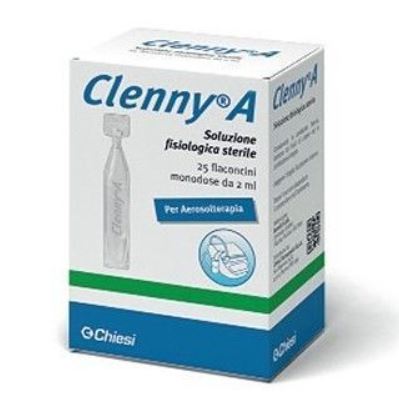 CLENNY A SOLUZIONE FISIOLOGICA STERILE PER AEROSOLTERAPIA 25 FLACONCINI MONODOSE DA 2 ML - FARMACIA33