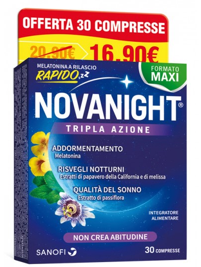 NOVANIGHT 30 COMPRESSE RILASCIO RADIDO NEW - FARMACIA33
