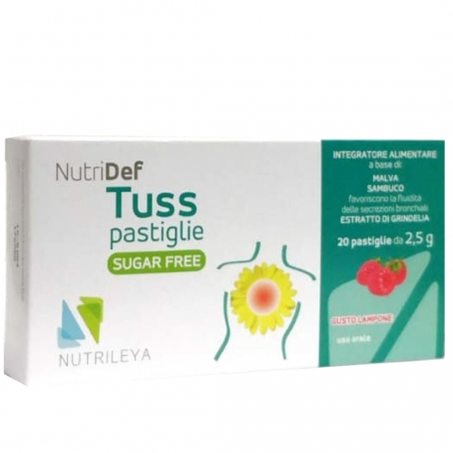 NUTRIDEF TUSS SUGAR FREE LAMPONE 20 PASTIGLIE - FARMACIA33