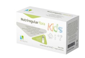 NUTRIREGULAR FLORA KIDS 10 FLACONCINI - PROBIOTICO BAMBINO - FARMACIA33