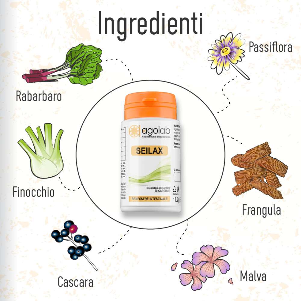 SEILAX 50 CAPSULE - LASSATIVO - FARMACIA33