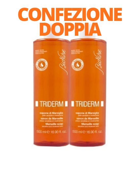 TRIDERM SAPONE DI MARSIGLIA BIPACK 2 FLACONI DA 500 ML - FARMACIA33