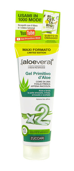 ZUCCARI ALOEVERA2 GEL PRIMITIVO D'ALOE LIMITED EDITION 250 ML - FARMACIA33