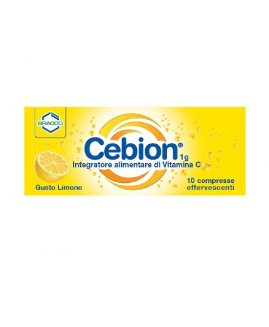 CEBION EFFERVESCENTE VITAMINA C LIMONE 10 COMPRESSE - FARMACIA33