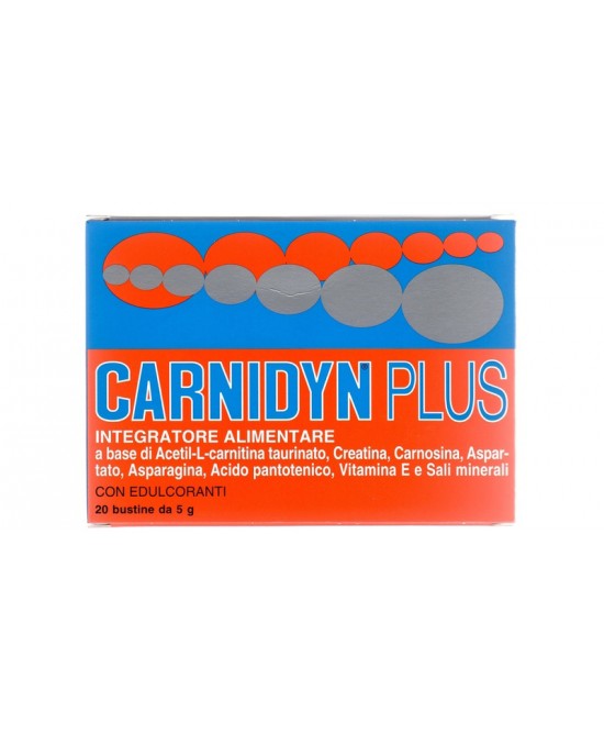 CARNIDYN PLUS 20 BUSTINE DA 5 G GUSTO ARANCIA - FARMACIA33