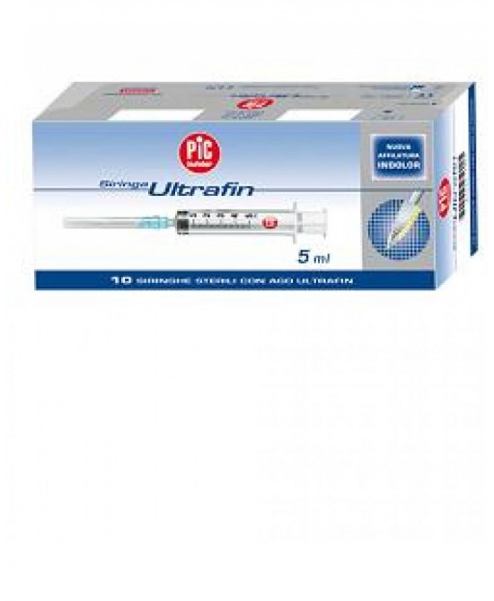 SIRINGA PIC SOLUTION PRONTA INIEZIONE AGO MONTATO MISURA GAUGE 23 1 1/4 10 PEZZI - FARMACIA33