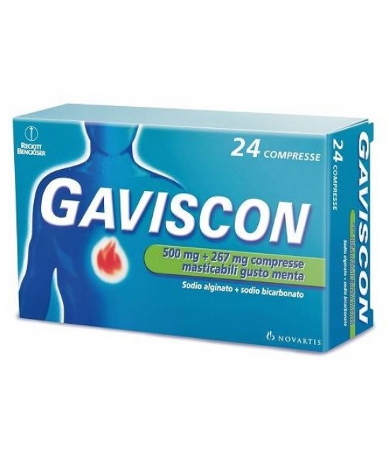GAVISCON*24CPR MENTA 500+267MG - FARMACIA33