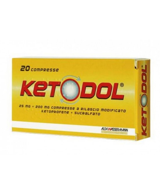 KETODOL*20CPR 25MG+200MG - FARMACIA33